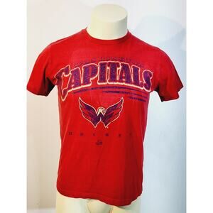 Majestic 2011 Washington Capitals Hockey Red Short Sleeve T-shirt Size Medium
